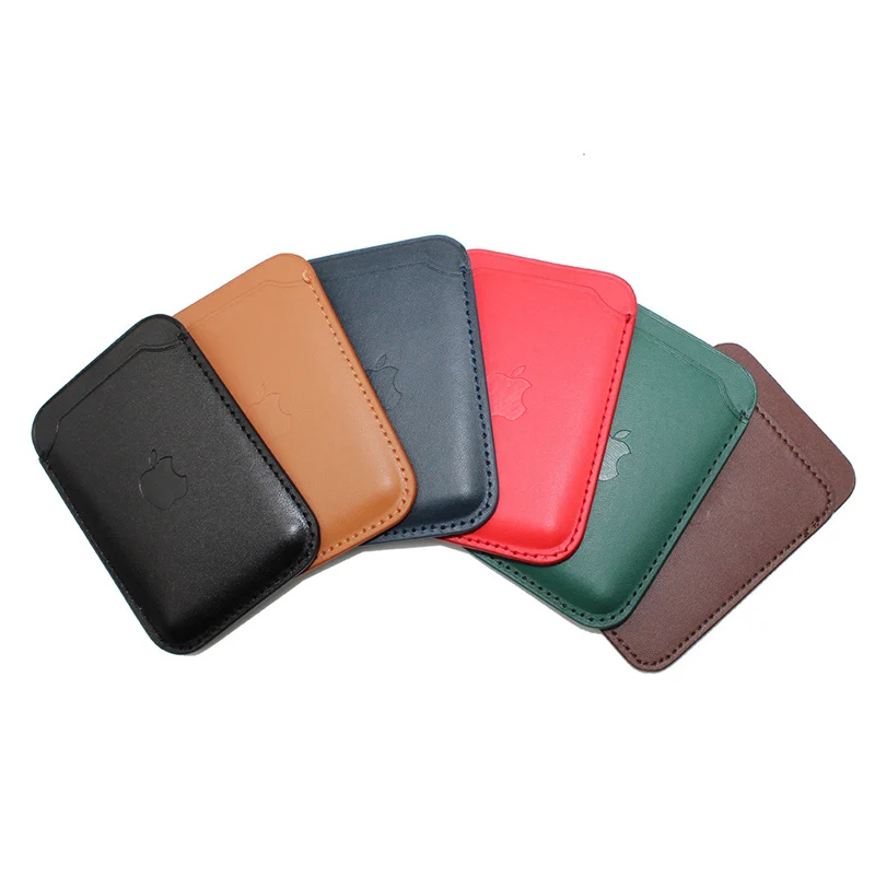 

New Wallet Card Solt Bag for iPhone 12 Pro Max Mini Magsafe Magnetic Fashion Card Holder for iPhone12 Mini Fundas Coque