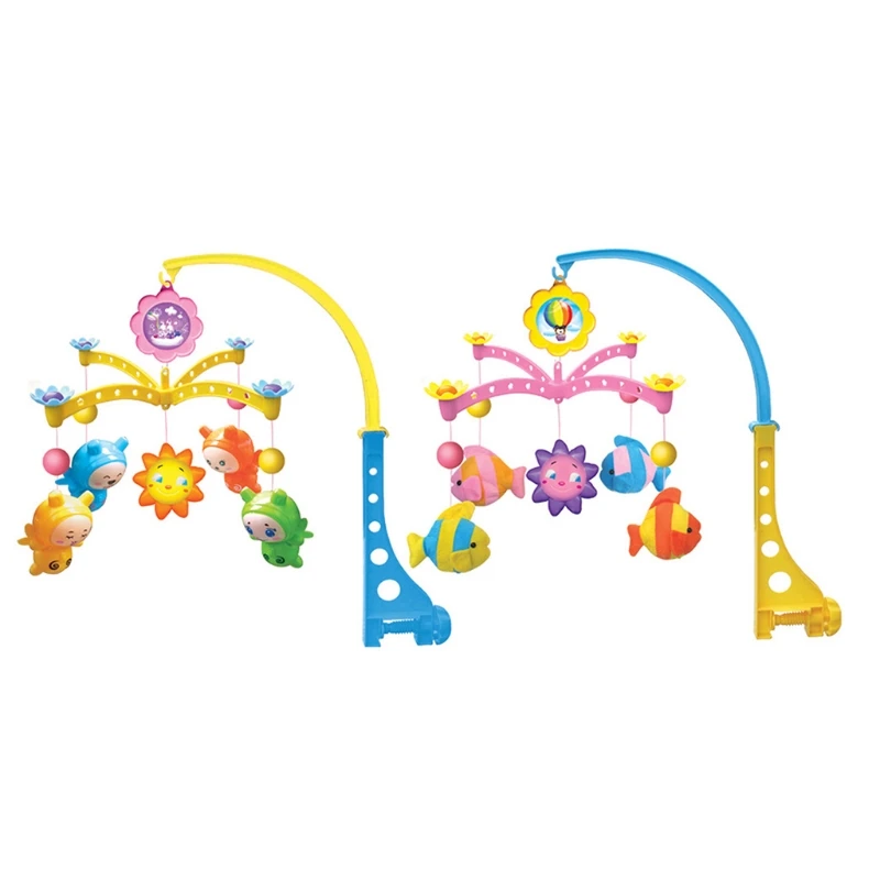 

45BF Baby Bed Hanging Rattle Stroller Hanging Accessories Plastic Made Fish/Angel
