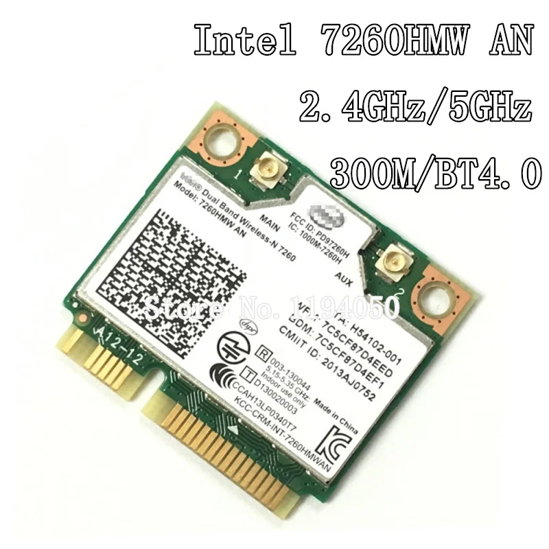 Двухдиапазонный беспроводной процессор N7260 INTEL 7260AN 7260HMW Wi Fi Bluetooth 4 0 2 4G/5G