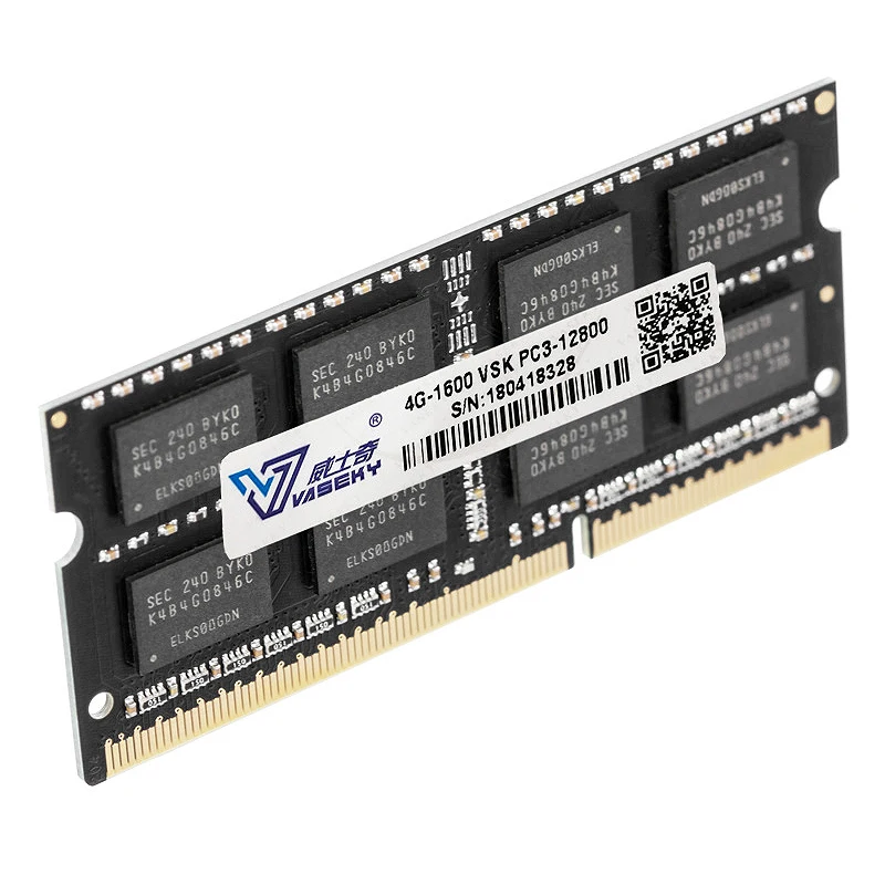 

Оперативная память DDR3 Vaseky 4G, 1600 МГц, 1,5 в, 204 контактов, для ноутбука, компьютера, универсальный игровой модуль памяти, все модели совместимы