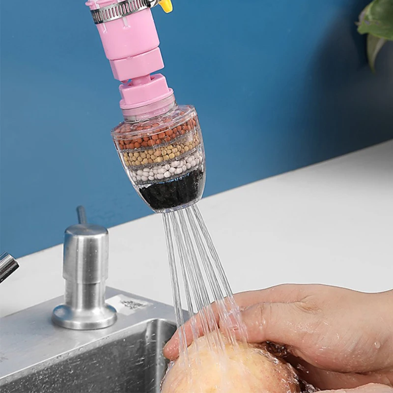 

Kitchen Faucet Tap Water Purifier 5 Layers Water Purifier Carbon Faucet Purifier
