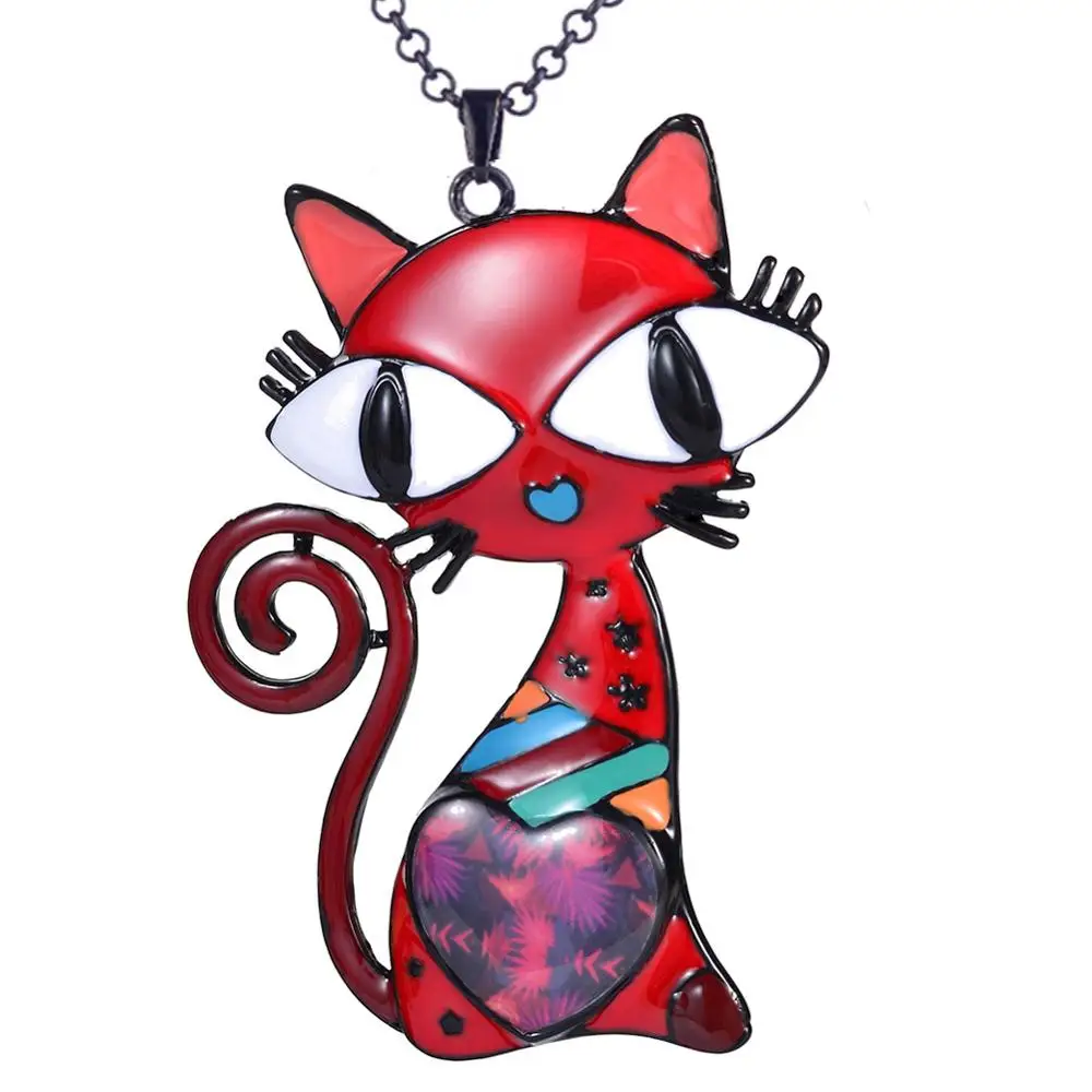 Женское ожерелье с подвеской в виде кошки D &amp Rui колье-чокер эмалью и животного 2019