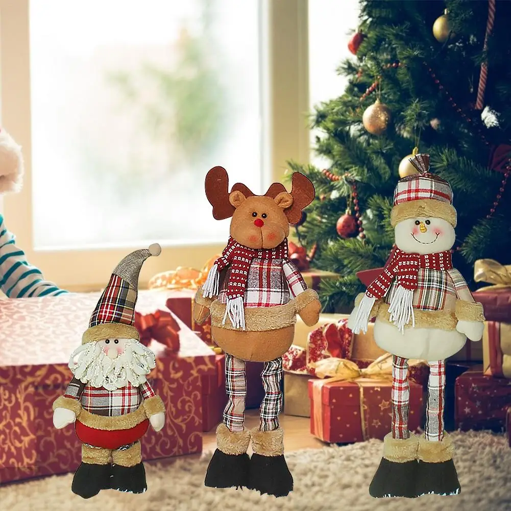 Рождественская кукла декоративный инновационный Санта-снеговик длинная