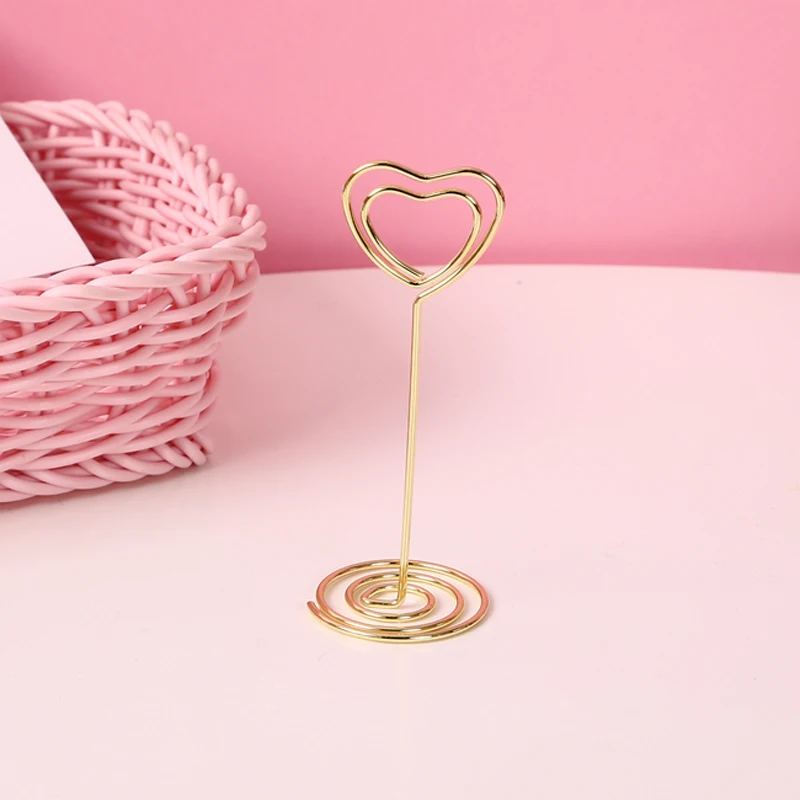 2 шт. милый в форме сердца держатель для фото карты каваи канцелярские товары