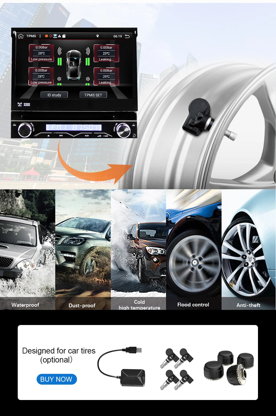 Eunavi 4 ГБ ОЗУ 1 Din Android 9,0 Восьмиядерный автомобильный dvd-плеер 8 ядер для универсальной gps-навигации стерео радио wifi MP3 аудио USB SWC