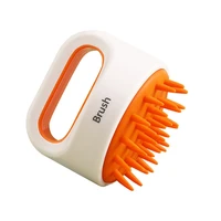 head body scalp massage brush soft silicone comb shampoo hair washing comb shower brush bath spa slimming massage brush