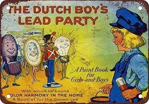 Металлический жестяной знак свинцовая краска для голландского мальчика