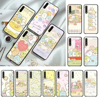 japan cartoon sumikko gurashi phone case for huawei p20 lite p40 lite mate 10 p20 pro psmart y7 p30 lite fundas coque bumper