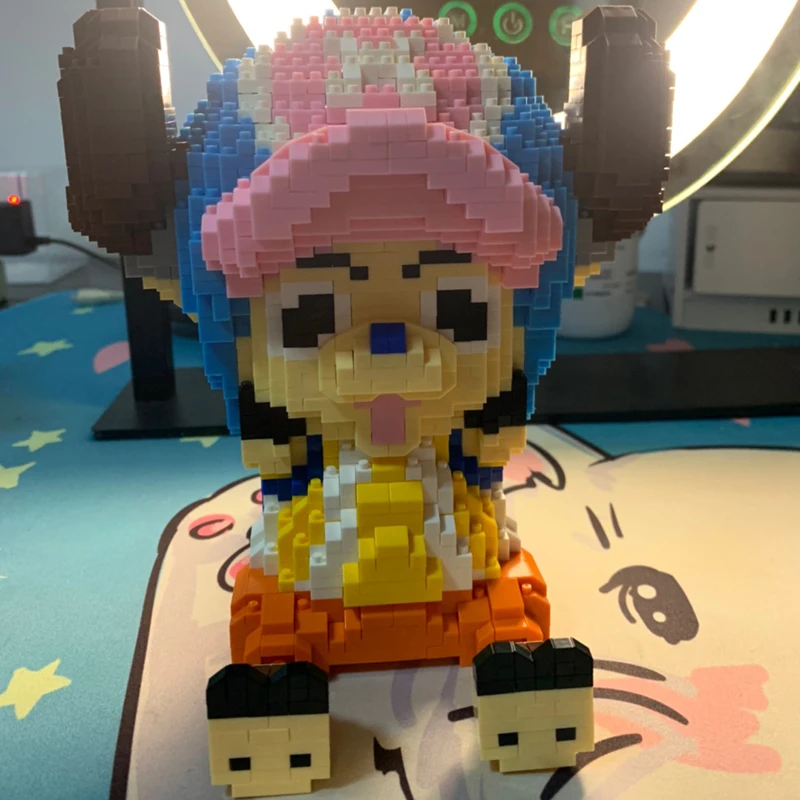 

Anime Slam Dunk Super Mario Fire Bee Mario Browser One Piece Chopper 3D Model Mini Diamond Blocks Building Toy Gift