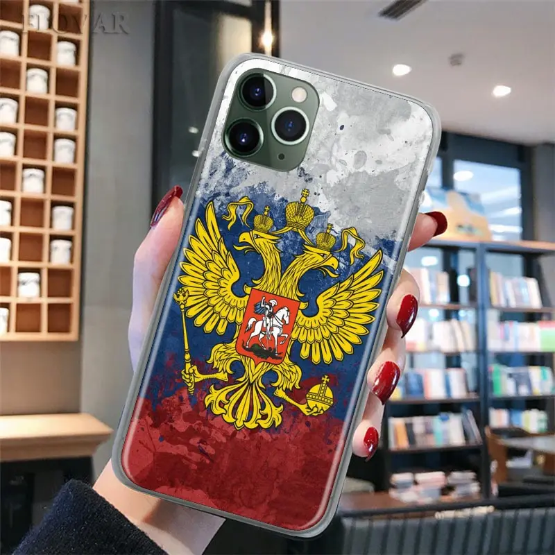 

Russia Federation Flag Phone Case for iPhone 11 Pro 7 8 XR SE 2020 X XS MAX 11 Pro MAX 7+ 8+ 6 6s Plus 5S Hard Cover