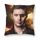 Наволочка для подушки Hell Dean Winchester 40x40 см, домашний декоративный чехол для подушки с 3D принтом, сверхъестественный чехол для дивана, двусторонняя