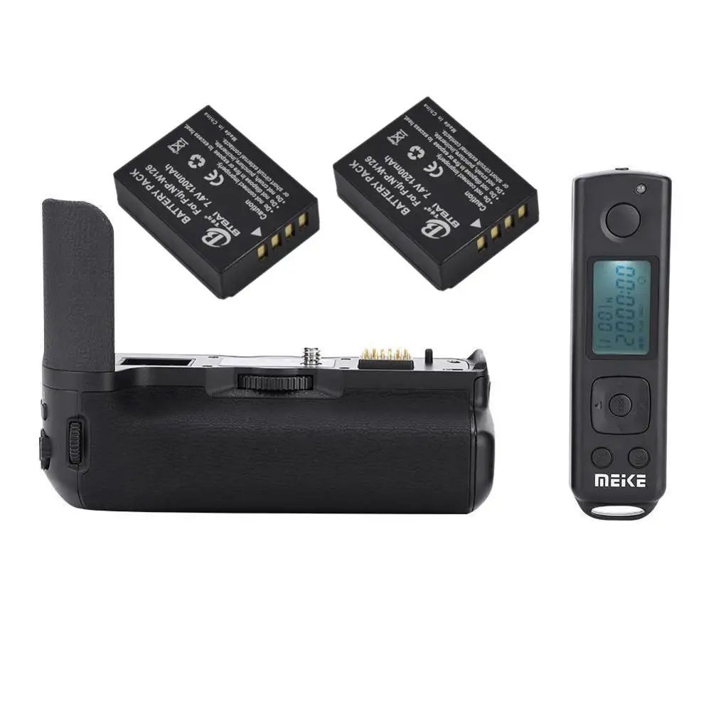 JinTu MK-XT3 Pro Батарейная ручка+ 2X NP-W126/NP-W126S 1200mAh батареи+ 100 м Пульт дистанционного управления Комплект для камеры с подсветкой Fuji Fujifilm X-T3 Камера как VPB-XT3