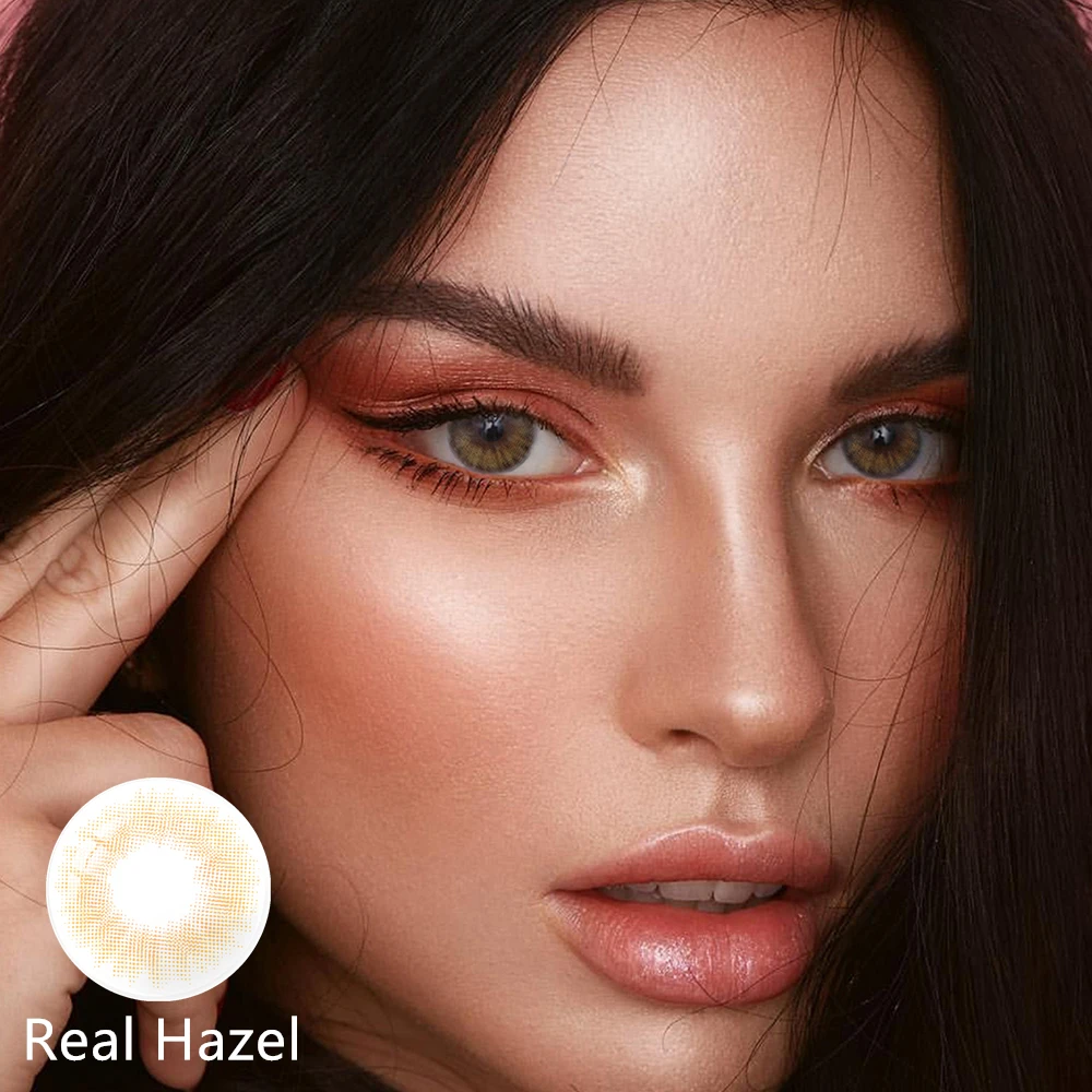 Цветные контактные линзы FreshGo испанского цвета для глаз с естественным эффектом