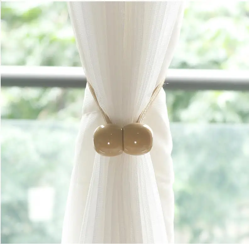 

1PCS Magnetic Curtain Holdback Curtain Holder Clip Rope Strap Buckle Tiebacks tieback holder curtain tieback Accessories