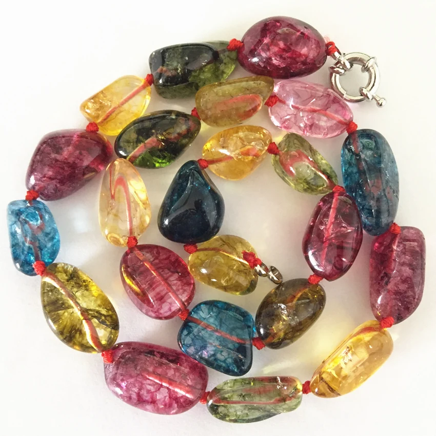 Высококачественные разноцветные искусственный Турмалин нерегулярные 10 15 мм