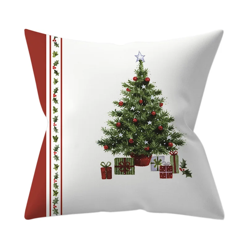 1 шт. 45*45 см Санта-Клаус Merry Christmas Наволочки Чехол новогодний домашний диван Автомобильная подушка Декоративные Чехлы для подушек