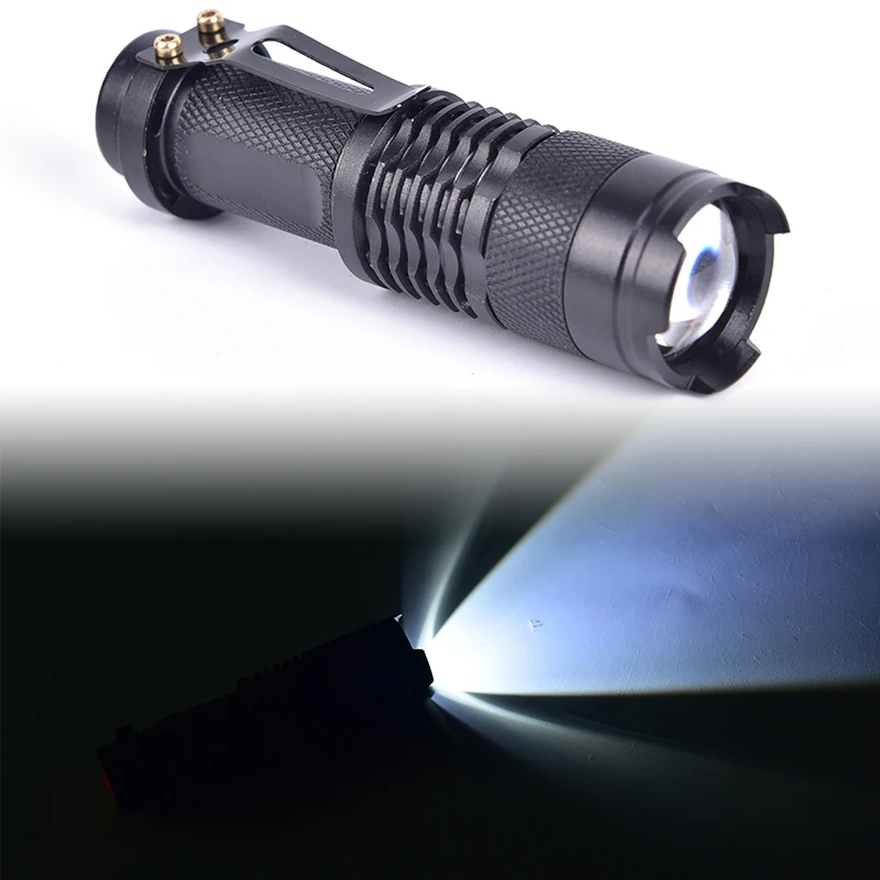 

Adjustable Focus Mini Flashlight Waterproof Torch Telescopic Zoom Stylish Portable Suit For Night Lighting For Camping