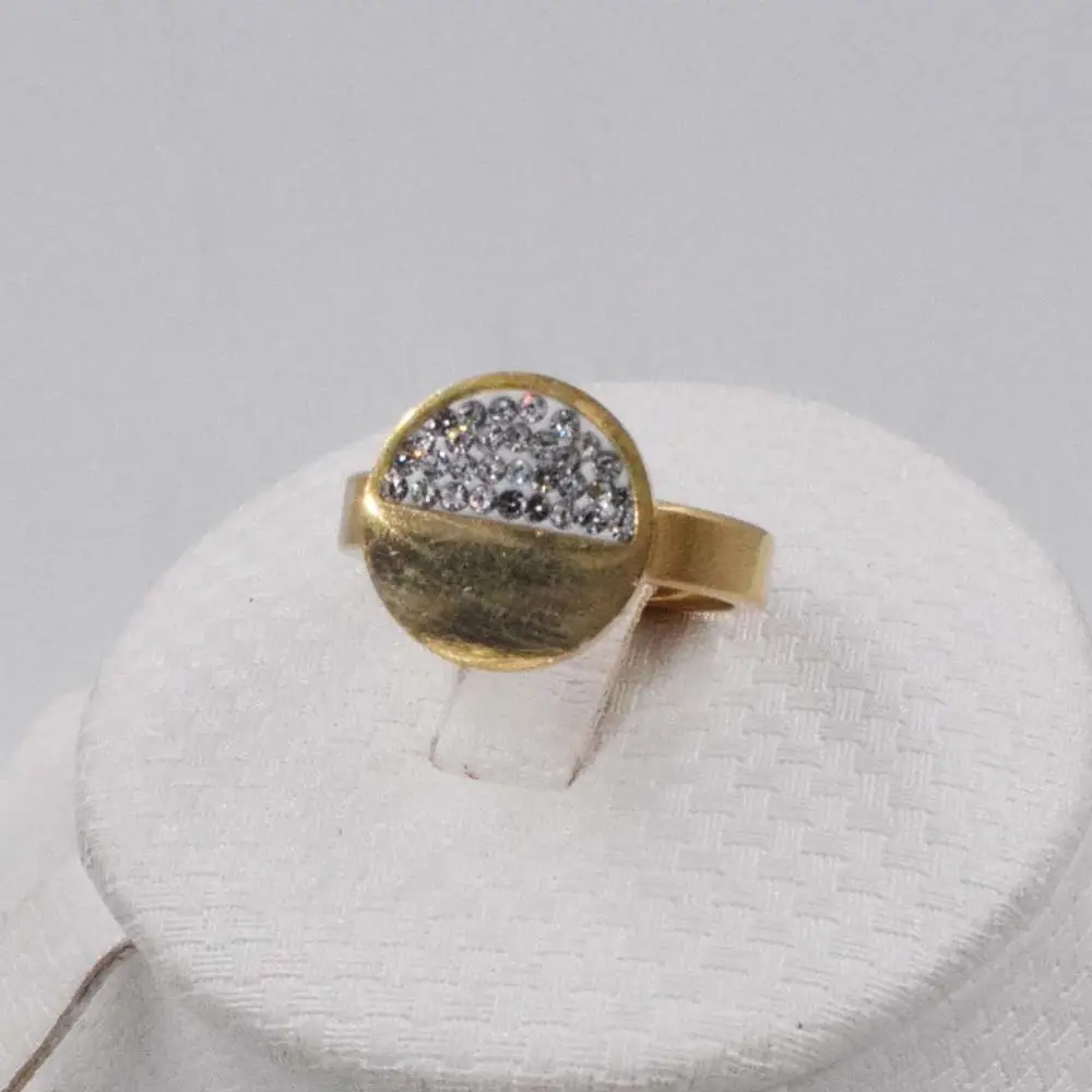 Дубай золотого цвета Кристалл Ожерелье Браслет из серьги набор горный хрусталь