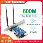 Сетевая карта EDUP, 2,4 Мбитс, Wi-Fi, 802,11G и , PCI Express, беспроводная PCI-E LAN-карта, адаптер acbgn для компьютера