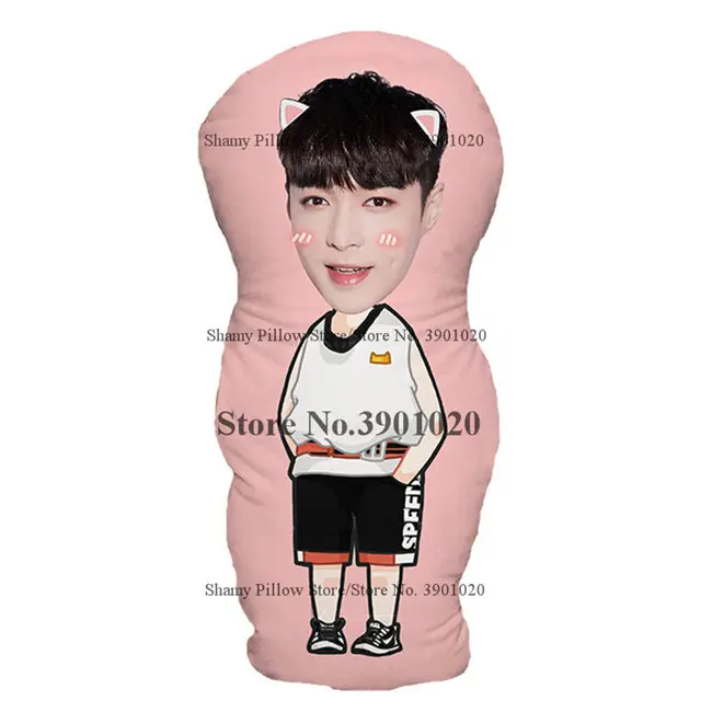 GOT7 EXO подушки V Jungkook Baek Hyun Boyfriend мягкие пользовательские обнимающие подушки подарок для девочки - Цвет: EXO LAY