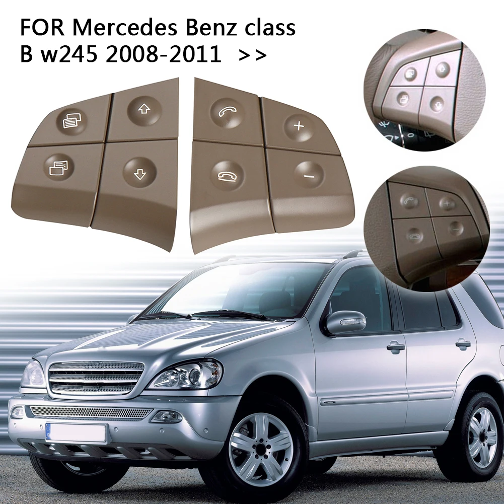 

1 Pair Car Steering Wheel Switch Control Button for Mercedes-Benz ML-Class/GL-Class W164 2006-2009 Steering Wheel Hubs