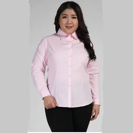 Женская блузка Clobee 2018 Overiszed 3XL 10XL большие размеры рабочая одежда рубашки с длинным