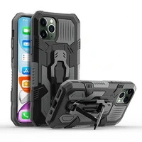 rugged hybrid armor magnetic bracket case for iphone 13pro 12 11 xs max xr 7 8plus se 2020 with belt clip shockproof armor cover