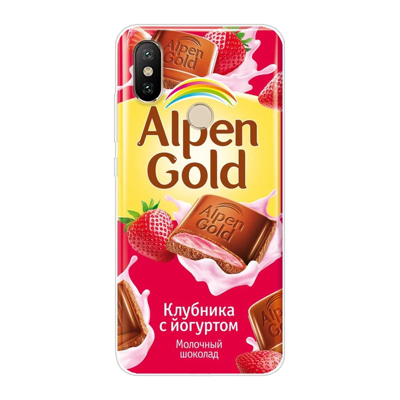 6158 Шоколадный чехол для телефона с руссой для Xiaomi mi 8 A2 Lite A1 9 Pocophone F1, красный чехол для mi 5 Plus 6 Pro 6A 7 Note 5 6 7 Pro, мягкий чехол из ТПУ - Цвет: 6158