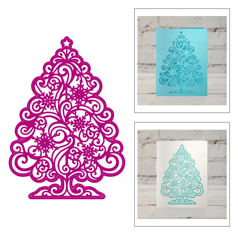 Лидер продаж 2020 металлические штампы для тиснения рождественской елки звезды