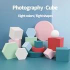 8 стилей и 8 цветов куб реквизит для фотосъемки сетчатый красный геометрический стерео фон для съемки с орнаментом стол для фотосъемки