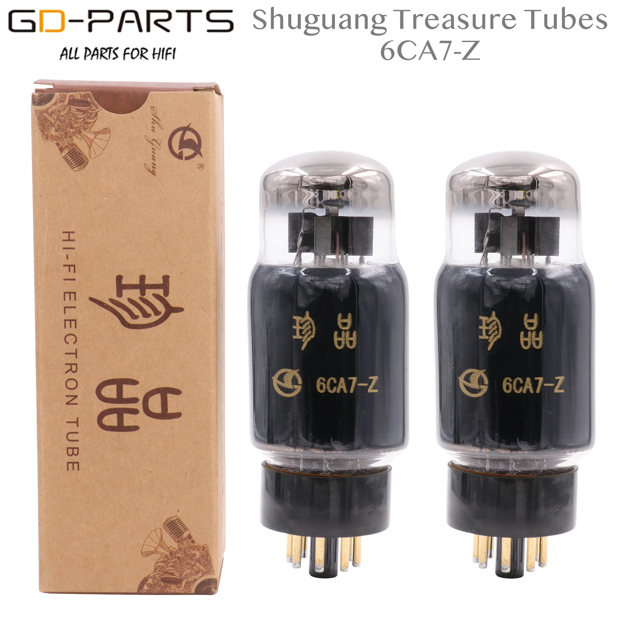 Shuguang сокровище 6CA7 Z Замена EL34B черная лампочка для старинных Hifi усилитель