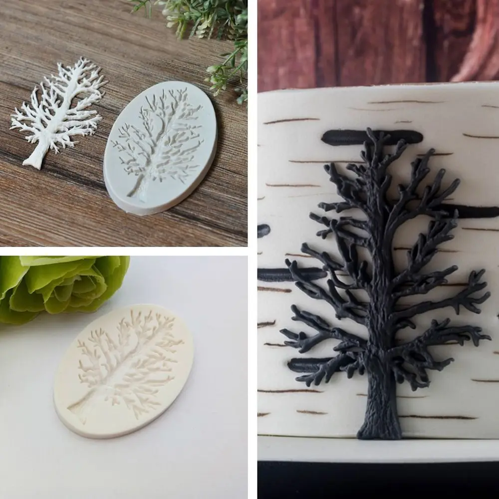 3D Дерево Силиконовые формы для украшения торта DIY выпечки блюдо шоколадное