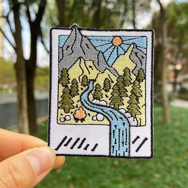Патч для одежды с вышивкой на липучке | Дом и сад
