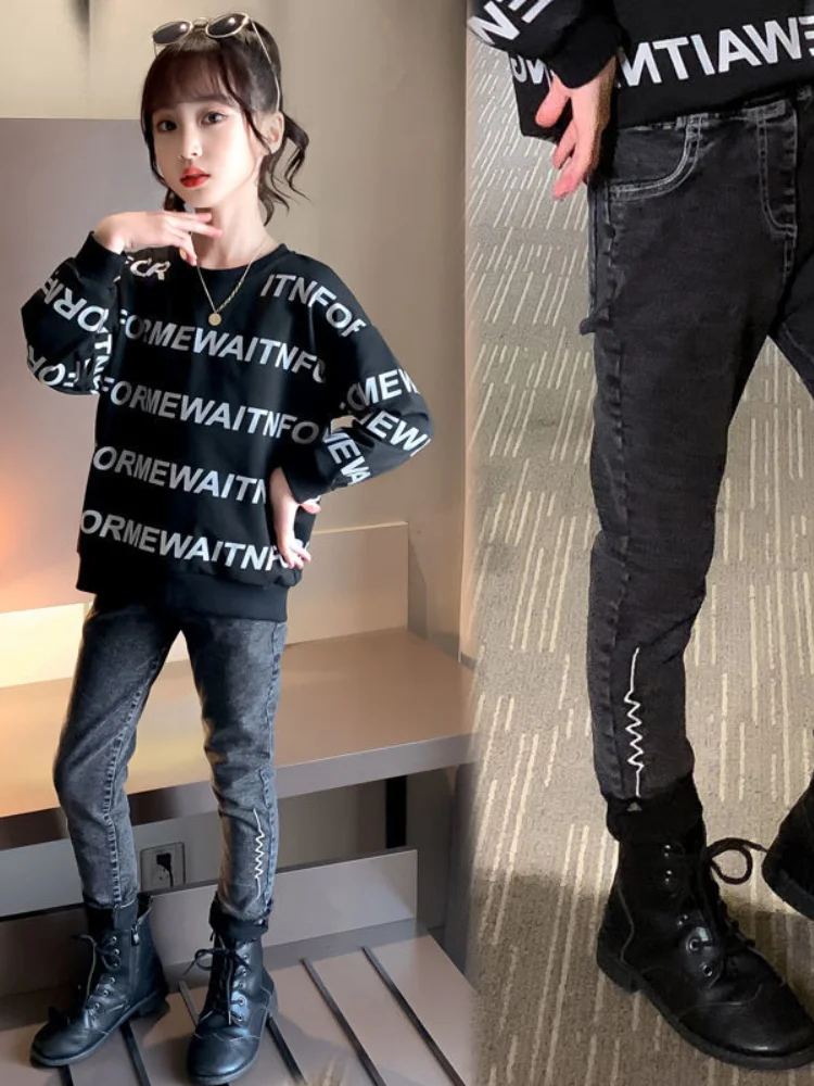 Детские костюмы для девочек одежда на весну и осень детская комплекты маленьких