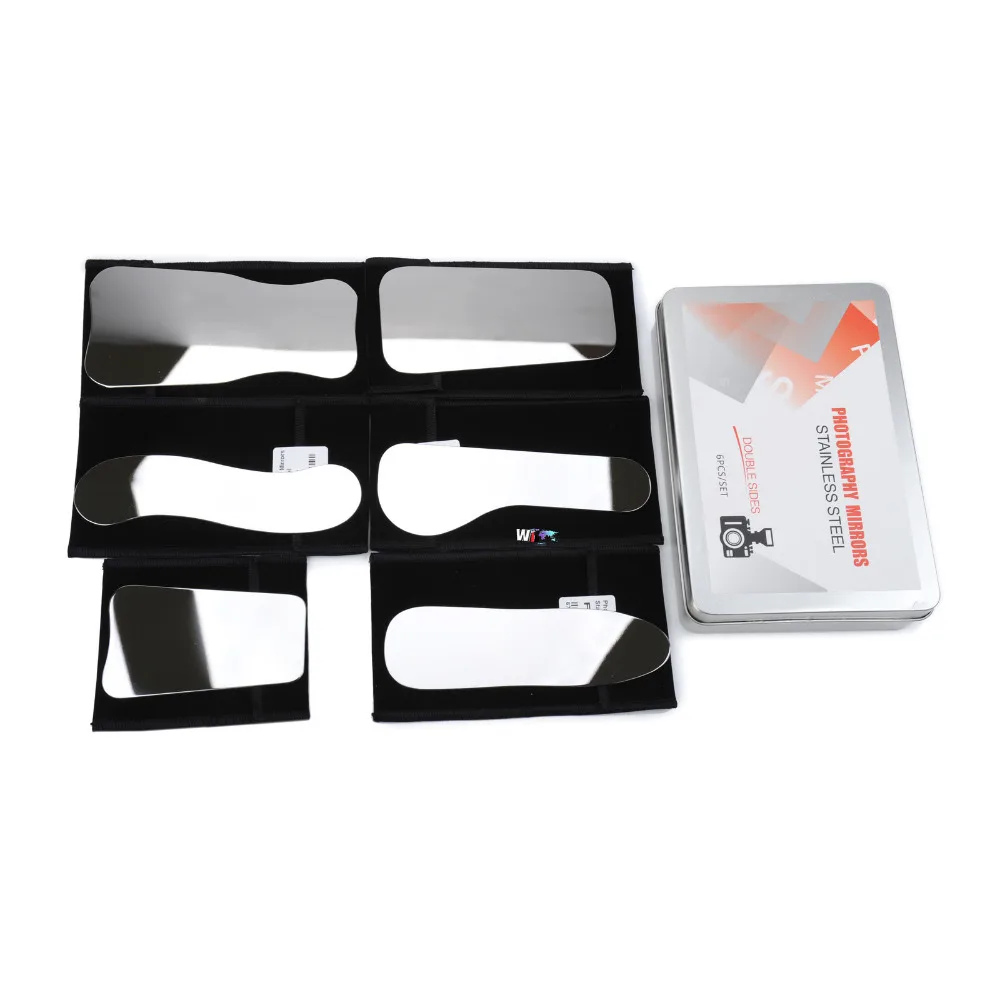 

6pcs/set Intra-oral Mirror Teeth Whitening Photography Double Side Reflector Orthodontic Mirror