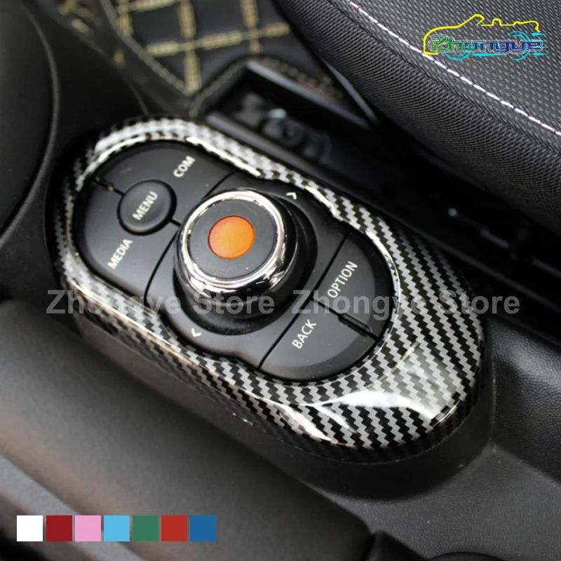 

Car Multimedia Knob Button Cover For MINI ONE Cooper S JCW F55 F56 F57 Car Interior Decorate Supplies Modification Accessories