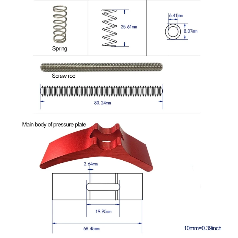 T Rail Clamp Set T-track Aluminium Quick Release Compressor Woodworking Tools for T-slot DIY 7XEA | Инструменты