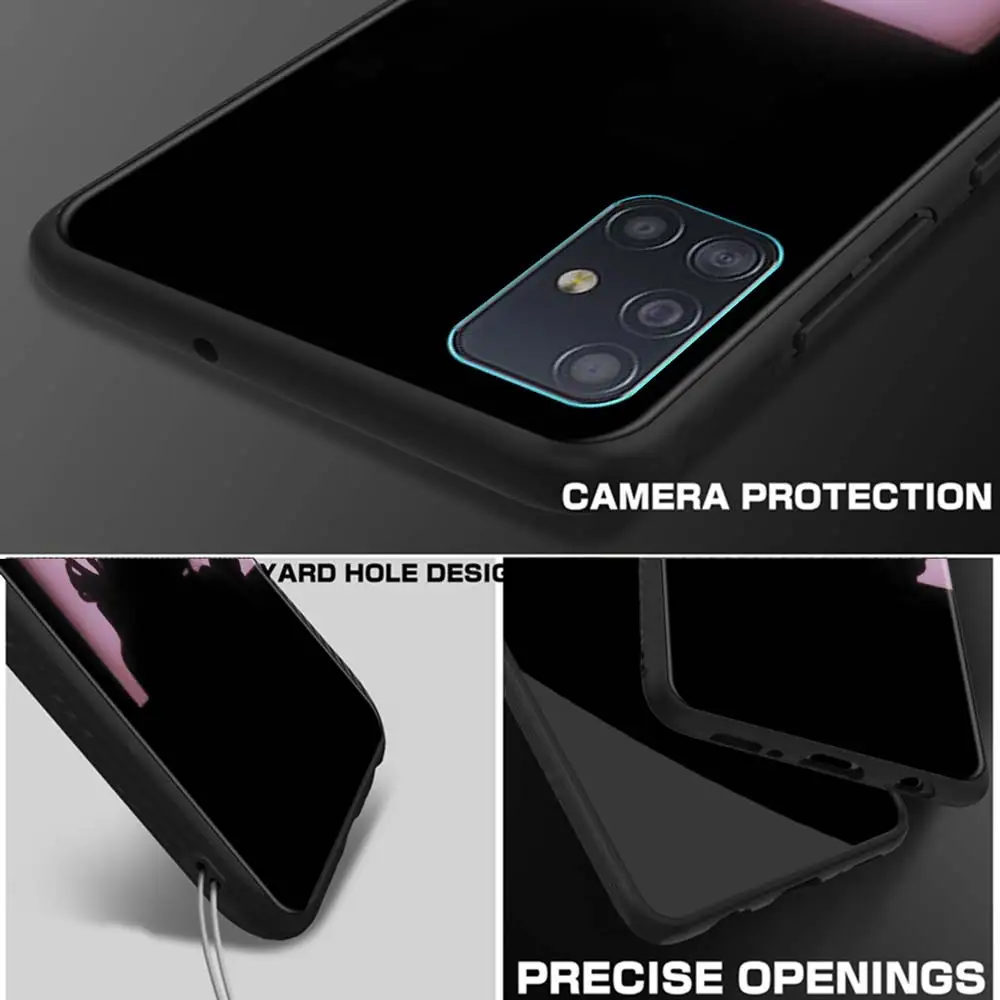 

Phone Case For Samsung Galaxy A51 A71 5G A21s A11 A31 A41 A91 A72 A12 A02s Soft Silicon Back coque TPU Fundas Black Devil woman