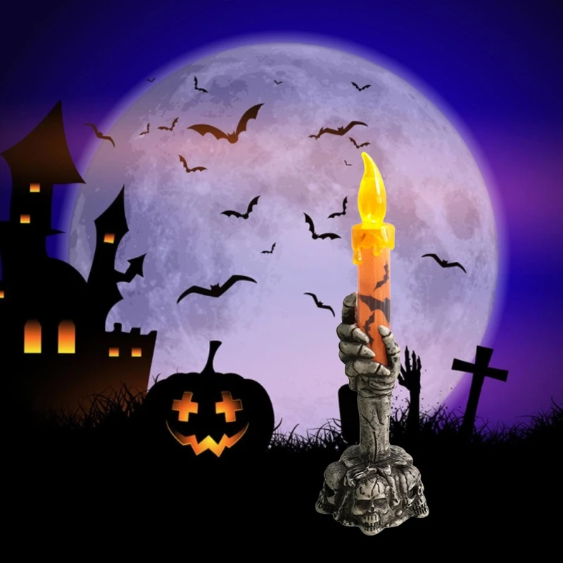 Привидение череп рукоятка электронный каркас светильник ча без дыма реквизит