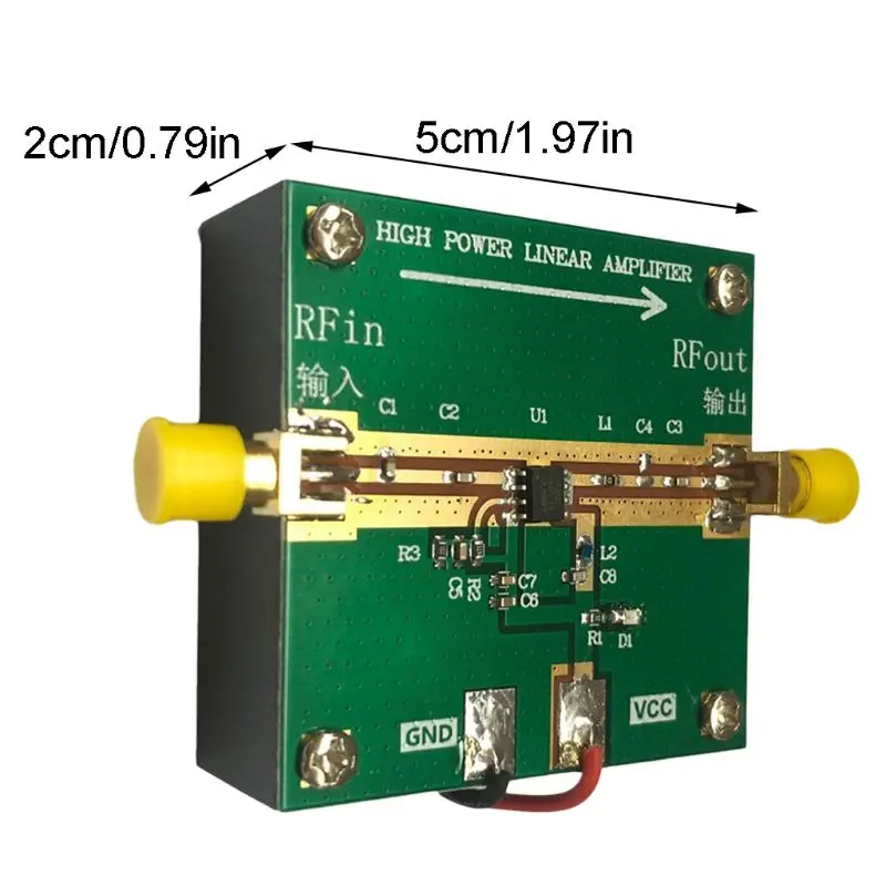 RF2126 400M 2700MHZ широкополосный RF усилитель мощности 2 4 GHZ 1W для WIFI Bluetooth Ham радио