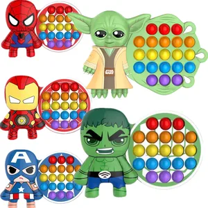 Fidget Toys pop it Push Bubble Adult Stress Relief Toy Marvel Yoda
Captain America Spider-Man Hulk Silicone Stress Reliever