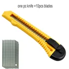 Графический нож с ручным замком, школьная Канцелярия из нержавеющей стали, канцелярские принадлежности, резак для бумаги, хозяйственный нож с выдвижным лезвием