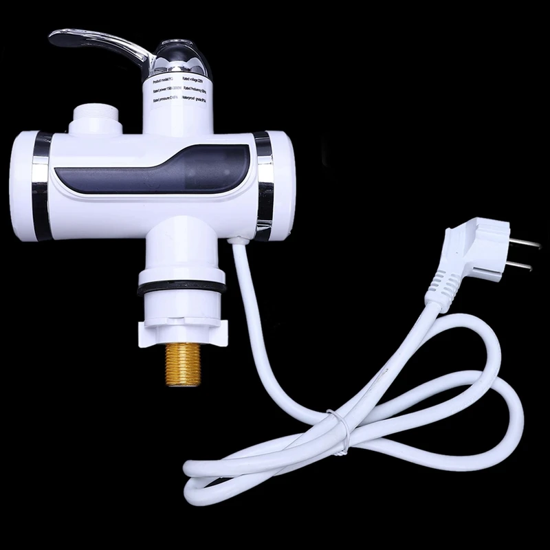 Eu Plug Electric Kitchen Water Heater Tap Instant Hot Faucet Cold Heating Tankless Instantaneous Heate | Обустройство дома