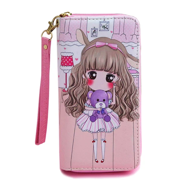 Женские кошельки женские держатель для карт симпатичный клатч девушек сумки