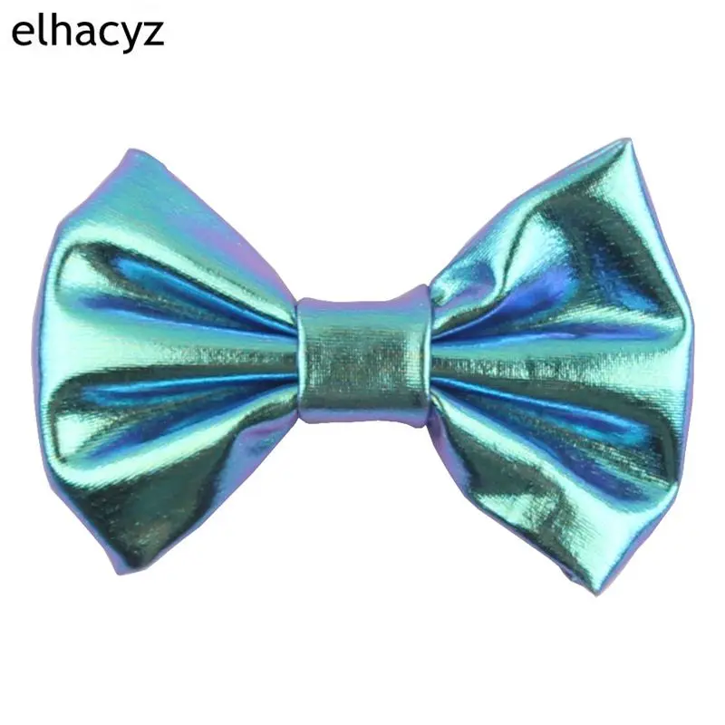 

1 шт. Новый Блестящий металлический бант для волос 4 ''/5''/7 ''без/с зажимом для детей шпильки для волос аксессуары для волос