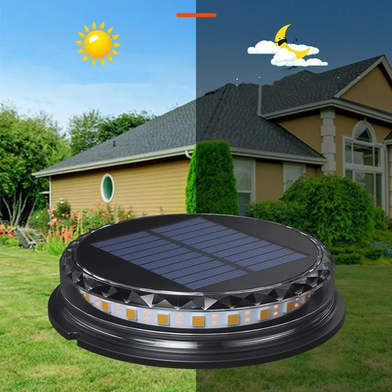 

2021 New LED Solar Ground Lights Garden Waterproof Outdoor Solar Disk Lights for Pathway Yard Walkway Patio Lawn Path Floor Led