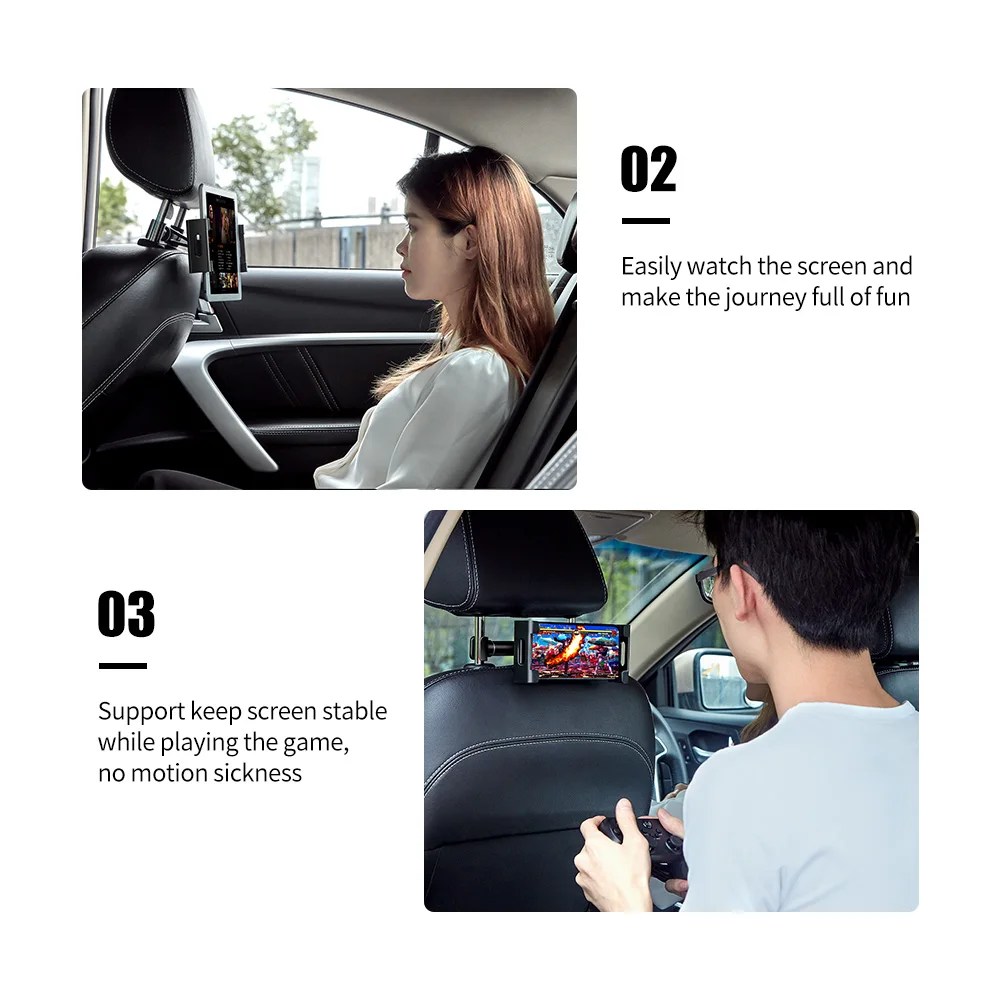 esr car phone holder for ipad stand car seat back holder for headrest bracket 360 rotation car mounted holder for ipad tablets free global shipping