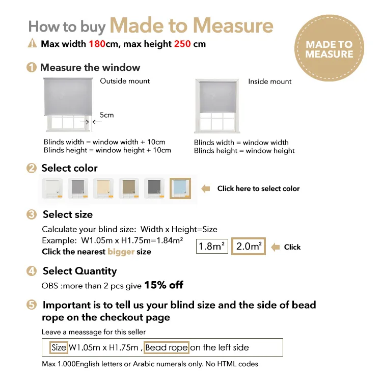 

LUIWENN Waterproof Roller Blinds Fashion blackout with Cassette Wall Mount Blackout Window blinds for Kitchen For living Room