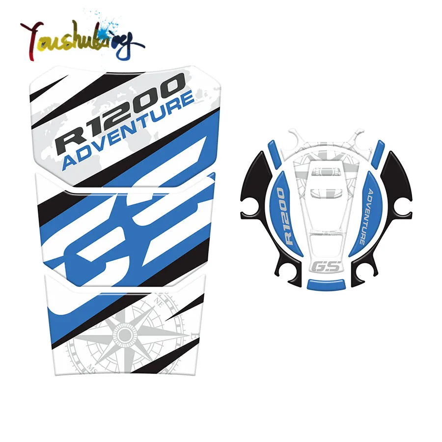 

YOUSHUKIONG Motorcycle For F850 F650 F700 F750 F800 GS R1200GS G310GS 3D Resin Tank Pad Sticker Decorative Protector General