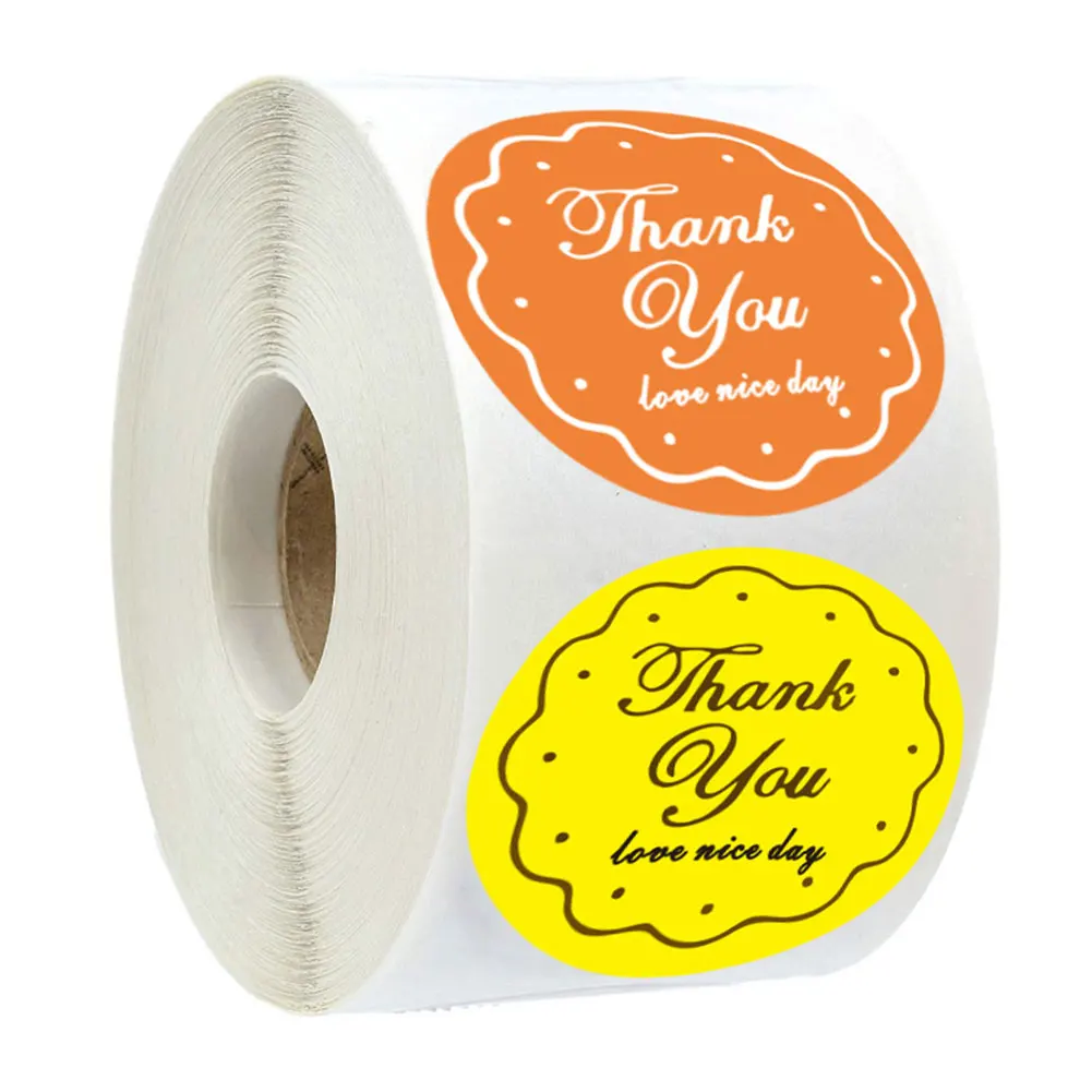 

Thank You Sticker Label Stickers Seals "Love A Nice Day" Gift Decoration Wedding Envelope Seals Handmade Stationery Sticker